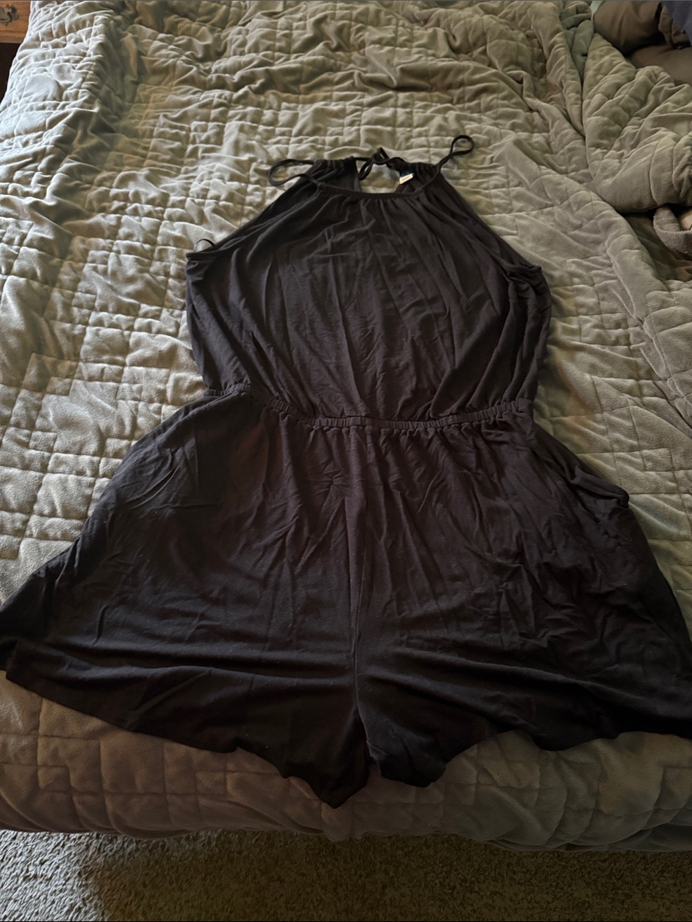 Old Navy Black Sleeveless Romper